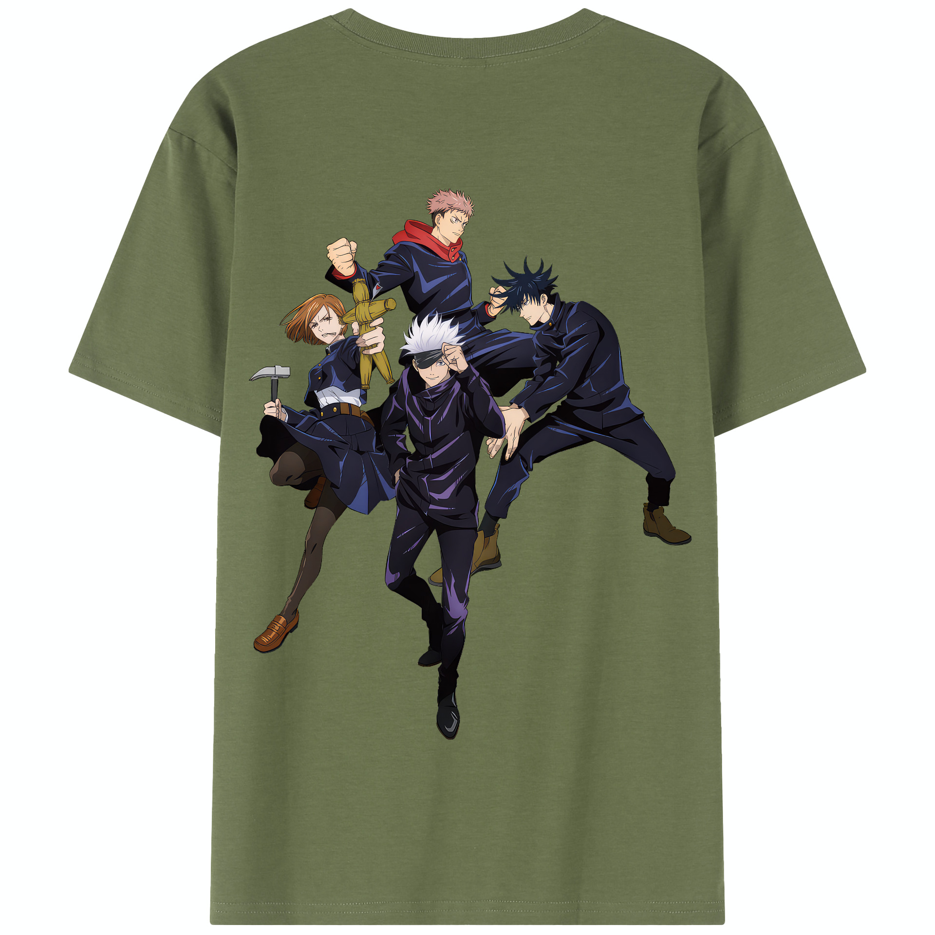 （画像用） 呪術廻戦 Jujutsu Kaisen 綿100％半袖Tシャツ（背面プリント）